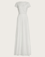 Angela Lace Bridal Dress, Ivory (IVORY), large