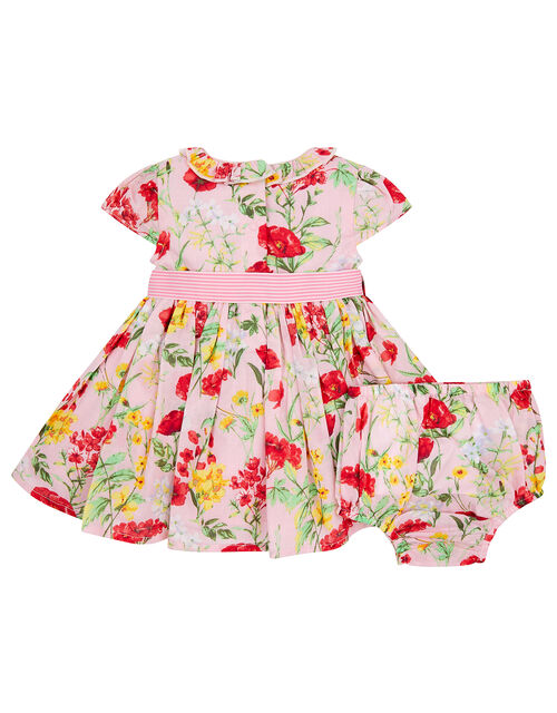 Newborn Baby Poppy Dress Pink | Newborn Dresses | Monsoon UK.