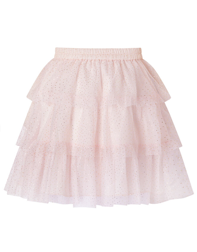 Metallic Top and Tiered Skirt Set Pink | Girls' Sets & Outfits ...