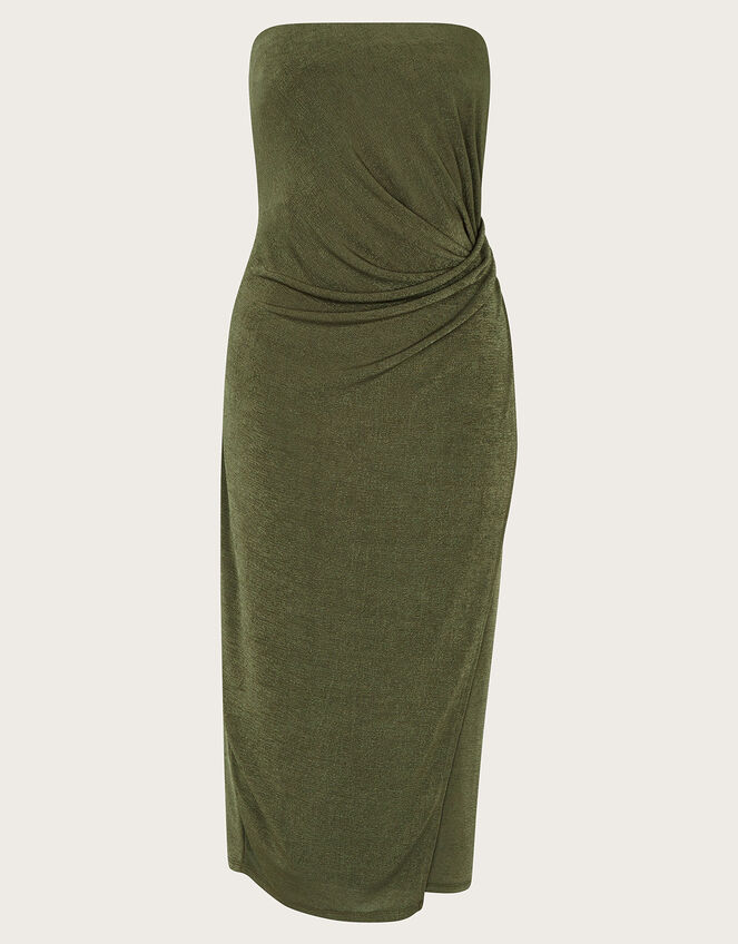 Billi Bandeau Dress, Green (KHAKI), large