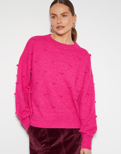 Bonita Bobble Jumper, Pink (PINK), large