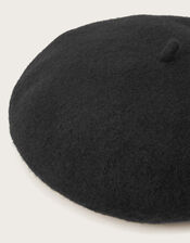 Plain Wool Beret, , large