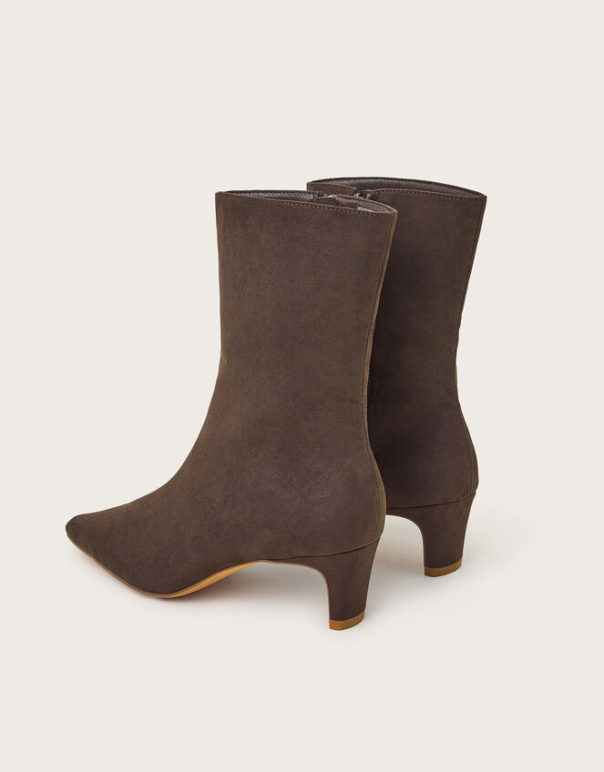 Blake Suedette Pointed Heel Boots, Brown (CHOCOLATE), large