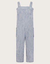 Stripe Jumpsuit, Blue (BLUE), large