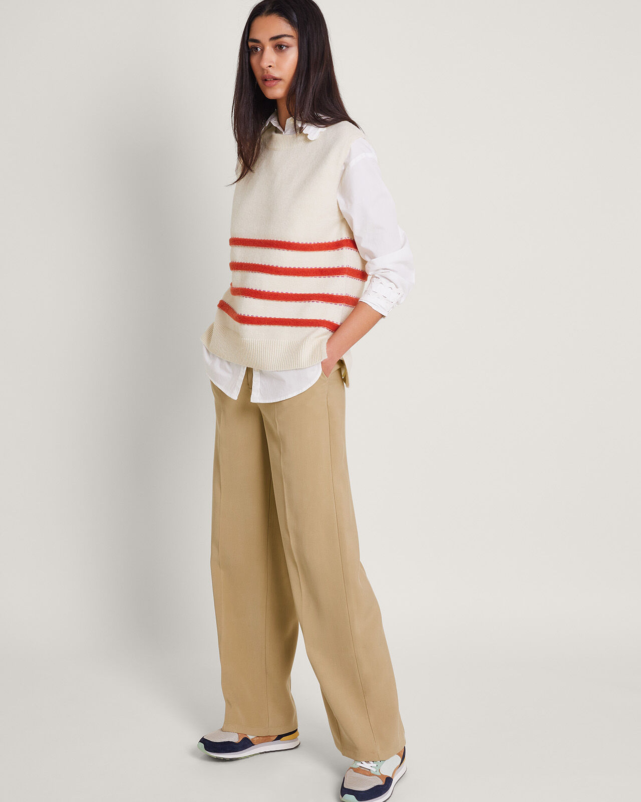 Max Mara Wide, camel colour trousers | REVERSIBLE