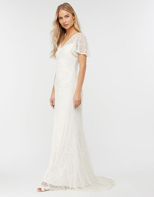Helena Embellished Maxi Wedding Dress Ivory Wedding Dresses Monsoon Uk 9406