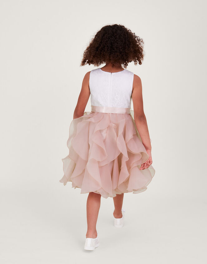 Lace Can Can Ruffle Dress Pink, Girls' Dresses