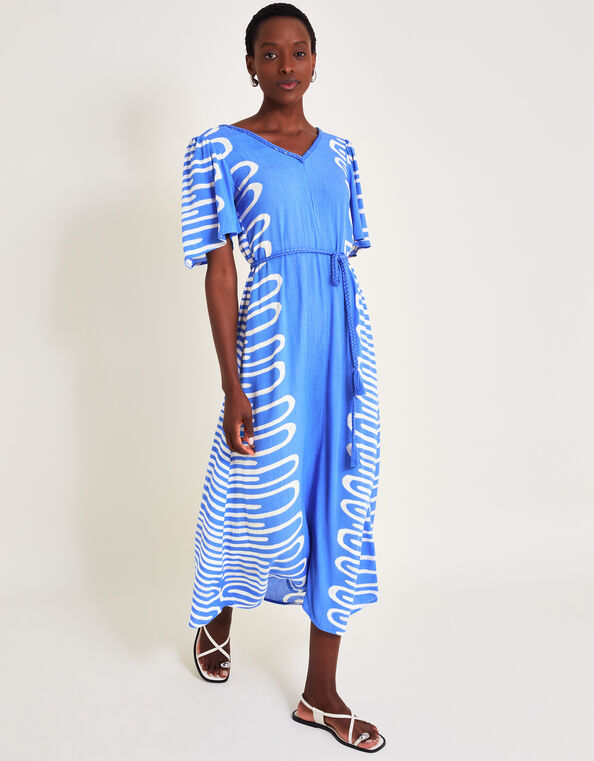 Orla Print Dress, Blue (BLUE), large