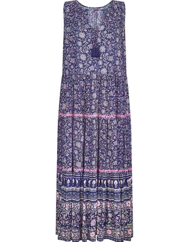 East Alice Crinkle Dress, Blue (NAVY), large