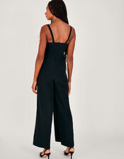 Eva Feather Jumpsuit, Black (BLACK), large