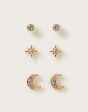 Celestial Earrings Set of Three, , large