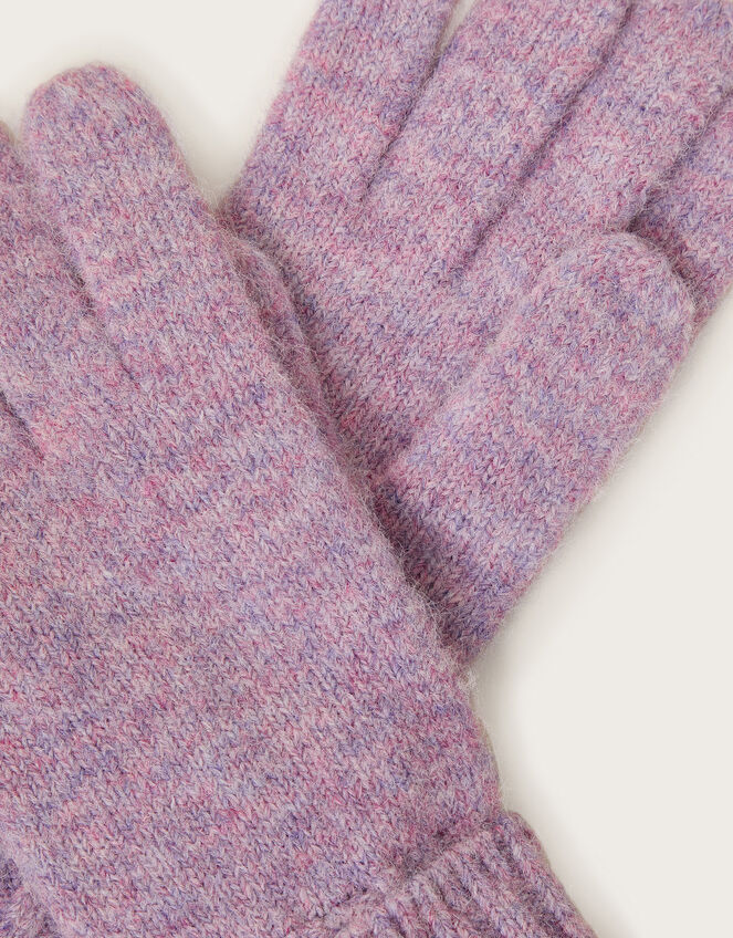 Nell Knit Gloves, Purple (LILAC), large