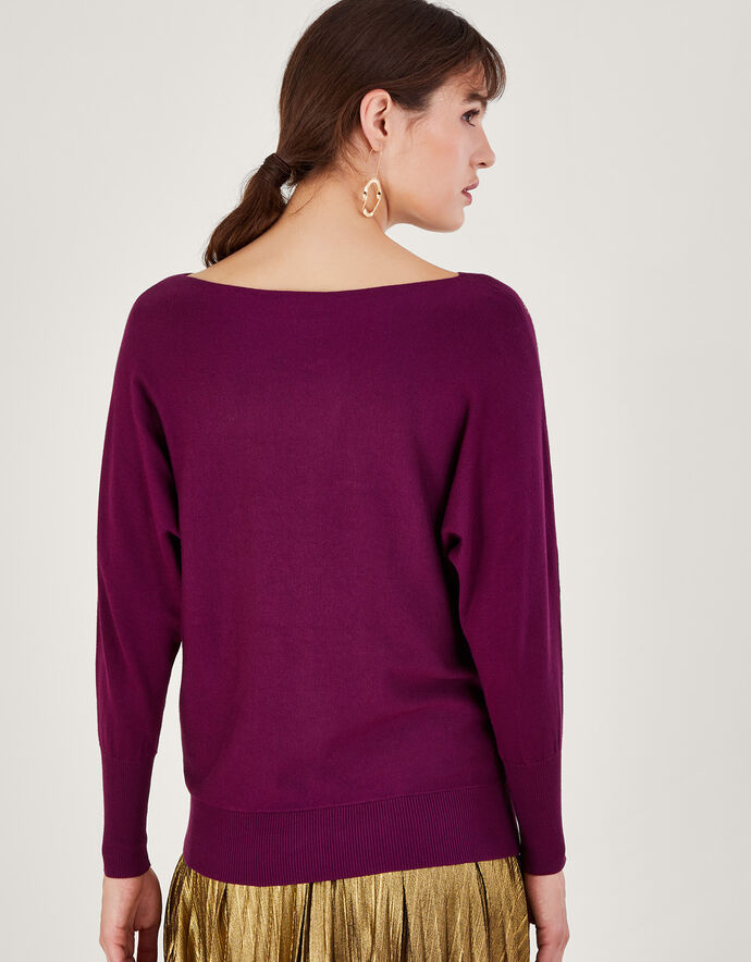 Fawn Feather Jumper Purple