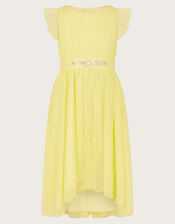 Penelope Belt Dress, Yellow (LEMON), large