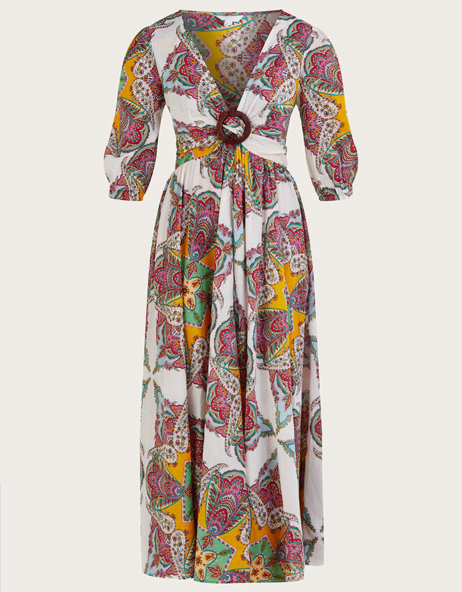 Paisley Scarf Print Maxi Dress, Multi (MULTI), large