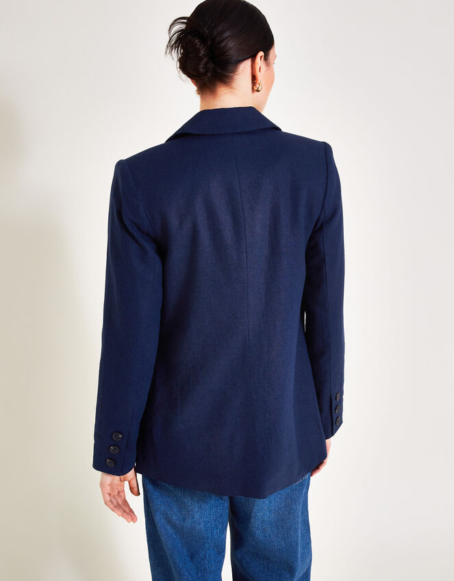 Mabel Double-Breasted Jacket, Blue (NAVY), large