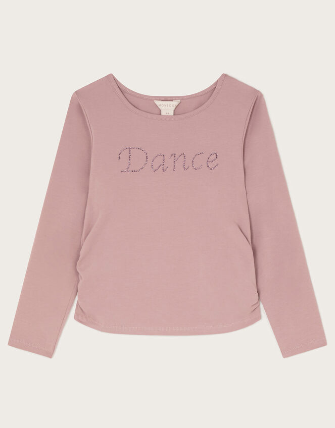 Long Sleeve Dance Top, Purple (LILAC), large