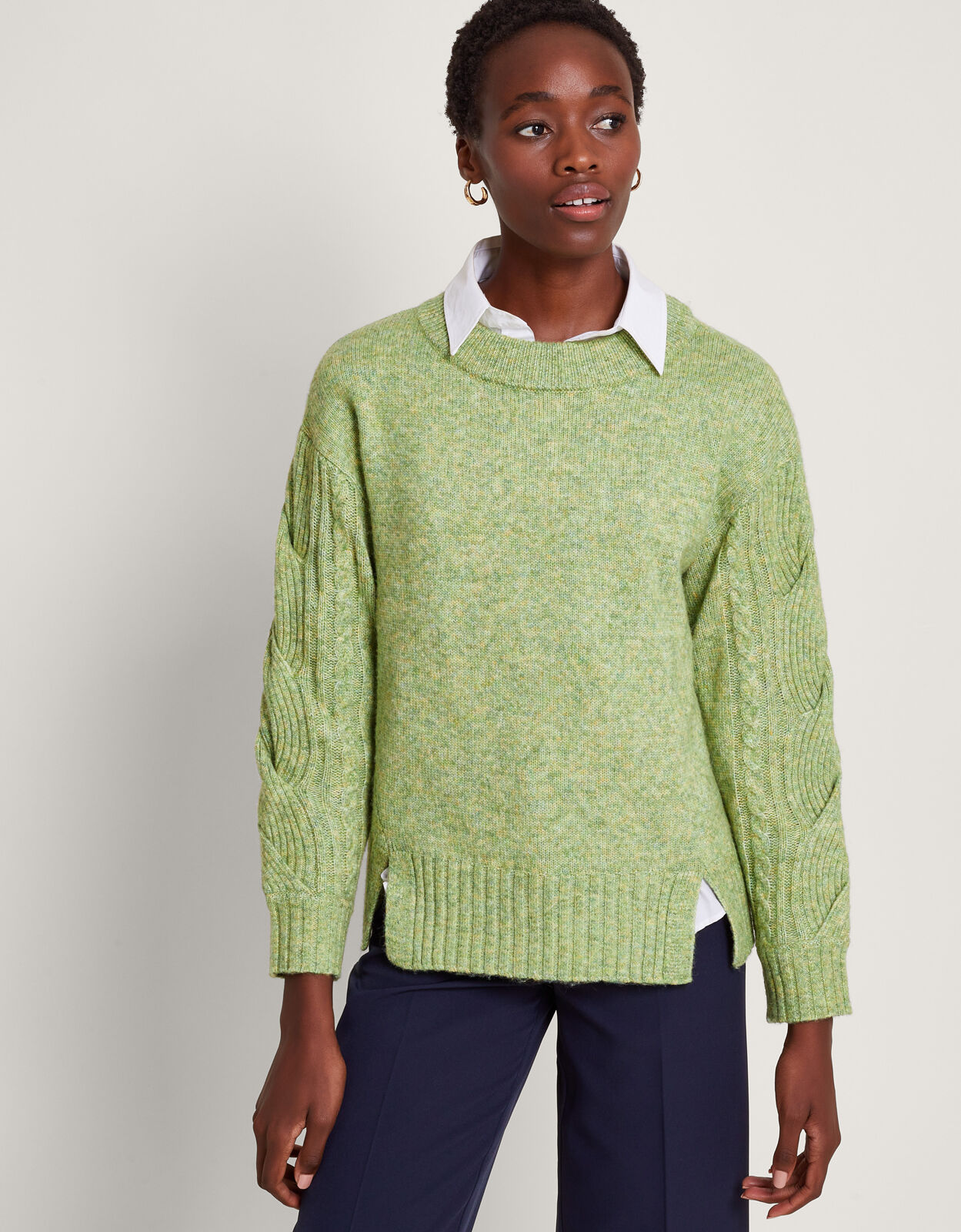 Connie Cable Jumper Green
