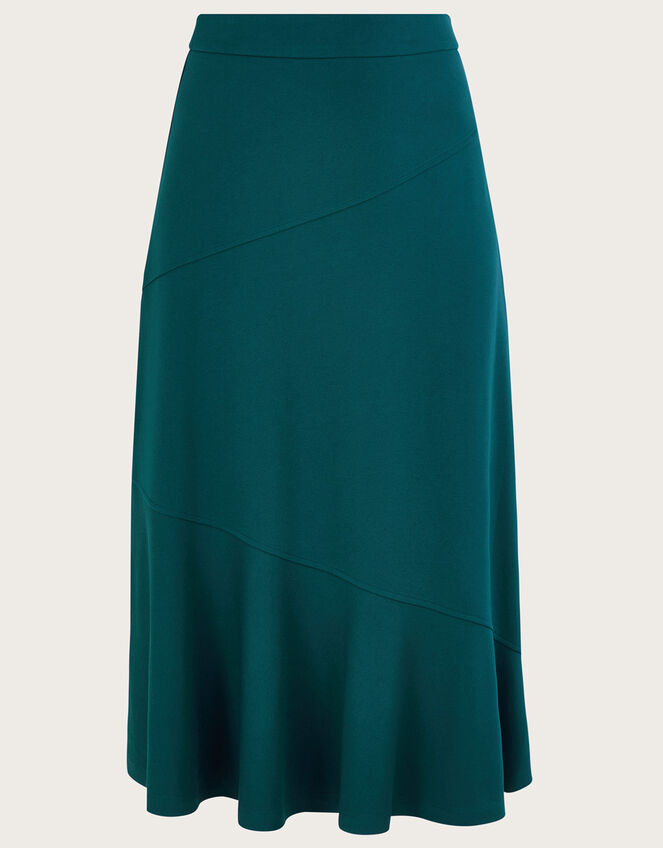 Ava A-Line Ponte Skirt, Green (GREEN), large