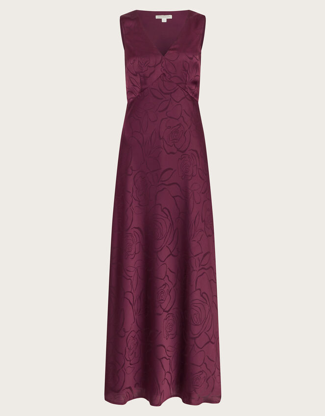 Saira Slip Dress, Red (BURGUNDY), large