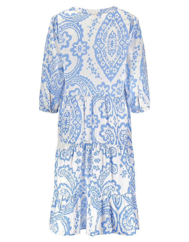 East Norma Print Dress Blue