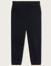 Solid Velour Joggers, Black (BLACK), large