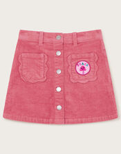 Peace Corduroy Skirt, Pink (PINK), large