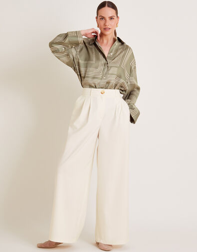 Willow Wide Leg Trousers, Ivory (IVORY), large