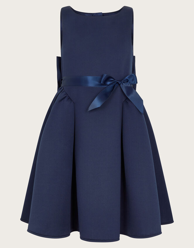Molly Scuba Bridesmaid Dress, Blue (NAVY), large