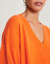 Coni Cashmere Jumper, Orange (ORANGE), large