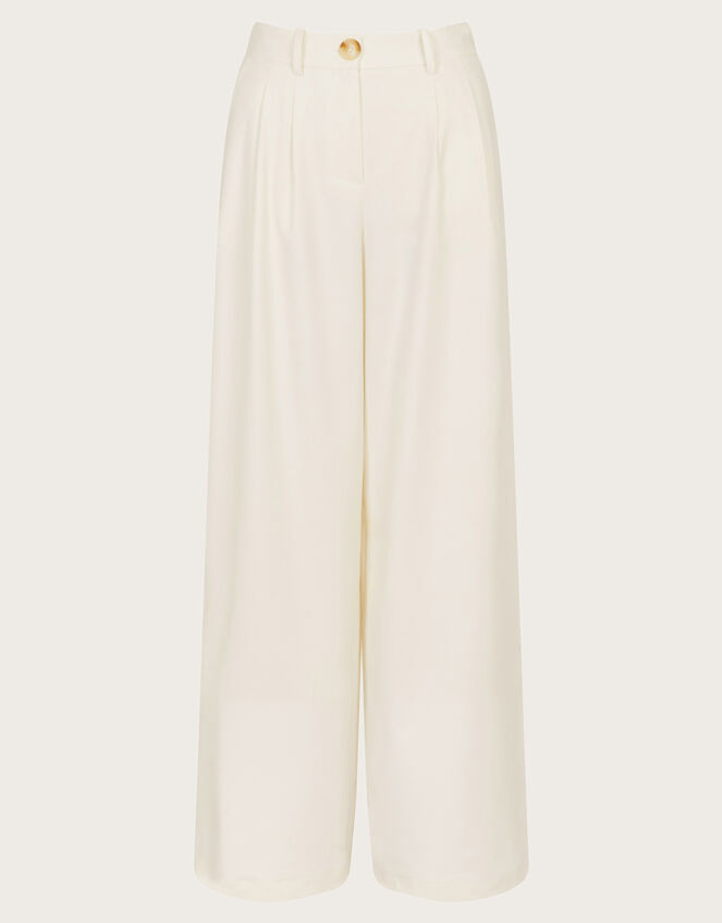 Willow Wide Leg Trousers, Ivory (IVORY), large