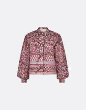 Fabienne Chapot Floral Print Jacket, Pink (PINK), large