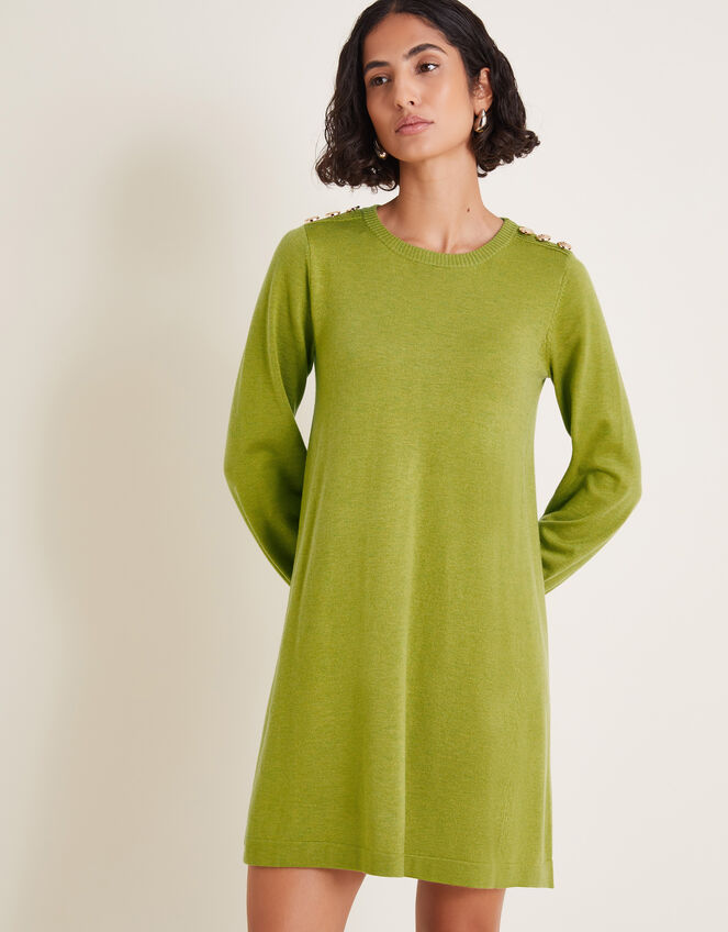 Susie Swing Dress, Green (OLIVE), large