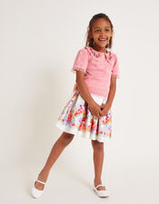 Collared Top and Skirt Set, Multi (MULTI), large