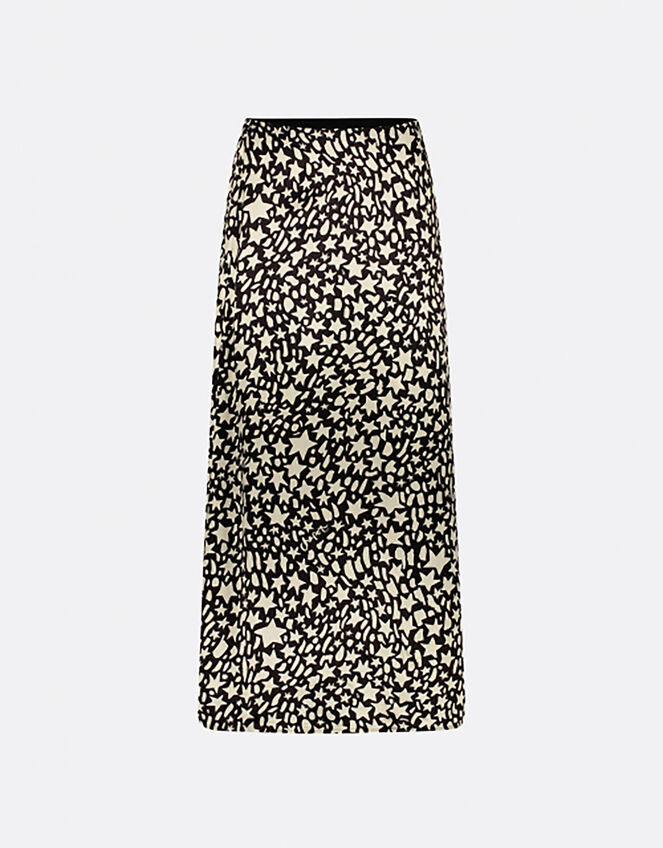 Fabienne Chapot Laurie Star Print Midi Skirt, Black (BLACK), large