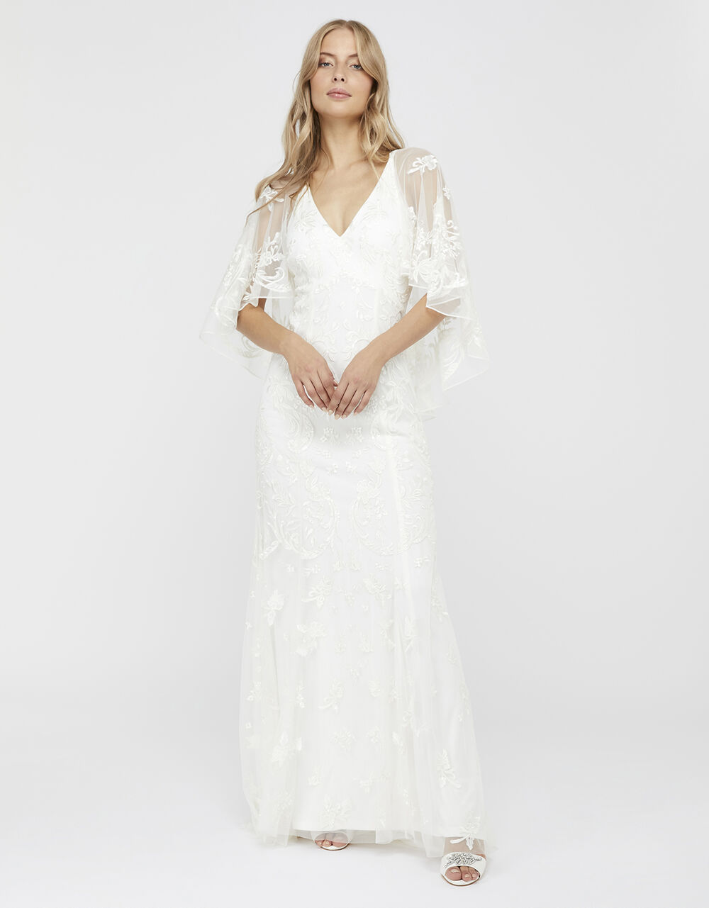 Christabel Bridal Embellished Maxi Dress Ivory | Wedding Dresses ...