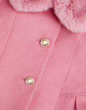 Hooded Collar Coat, Pink (PINK), large