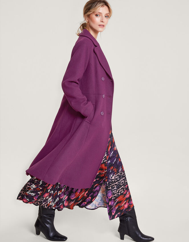 Danielle Skirted Coat Red | Women's Coats | Monsoon UK.