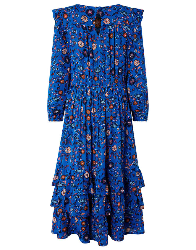Willow Long Sleeve Printed Dress in LENZING™ ECOVERO™ Blue