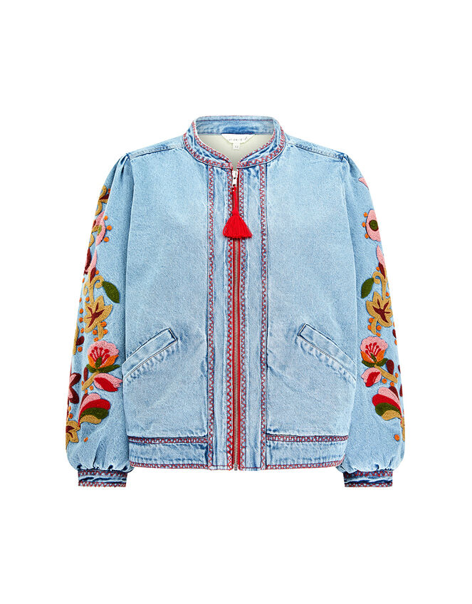 East Embroidered Denim Jacket Blue