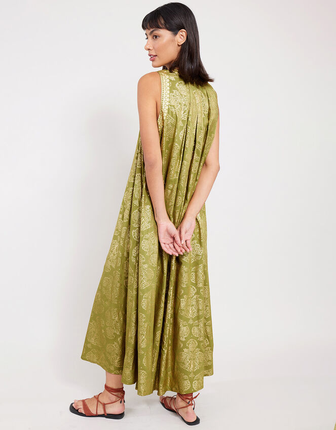 East Aviana Metallic Dress, Green (GREEN), large