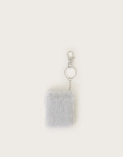 Faux Fur Cat Mini Keychain Notebook, , large