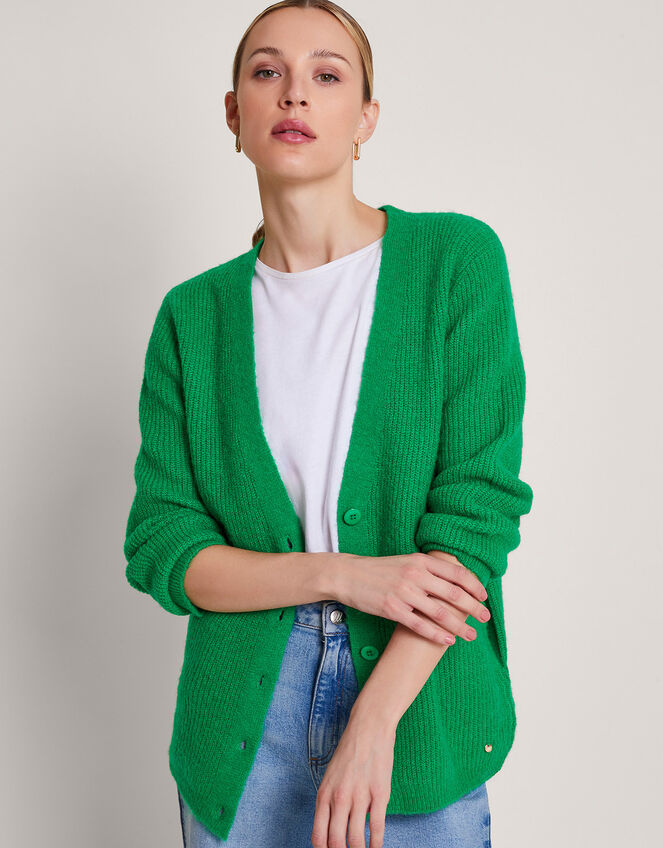 Sula Supersoft Cardigan, Green (GREEN), large