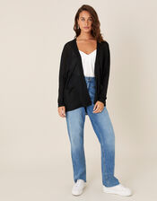 Sara Lightweight Cardigan, Black (BLACK), large