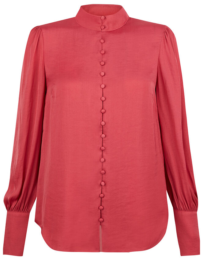 Penny High Neck Blouse, Pink (ROSE), large