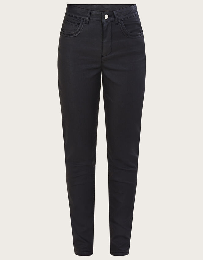 Coated Denim Skinny Jeans Black | Trousers & Leggings | Monsoon UK.