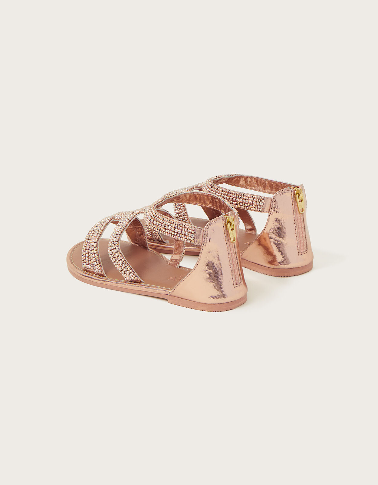 Glamorous Gold Sandals For Women, Metallic Snakeskin Embossed Sculptural  Heeled Ankle Strap Sandals | SHEIN USA