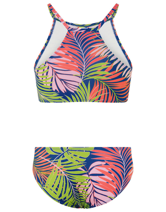 Palm Print Bikini Blue Girls Beach And Swimwear Monsoon Uk 9932