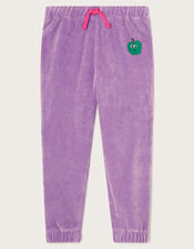 Velour Jogger Bottoms, Purple (LILAC), large