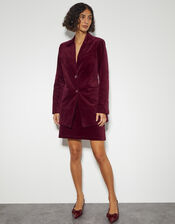 Amy Structured Blazer, Red (BURGUNDY), large